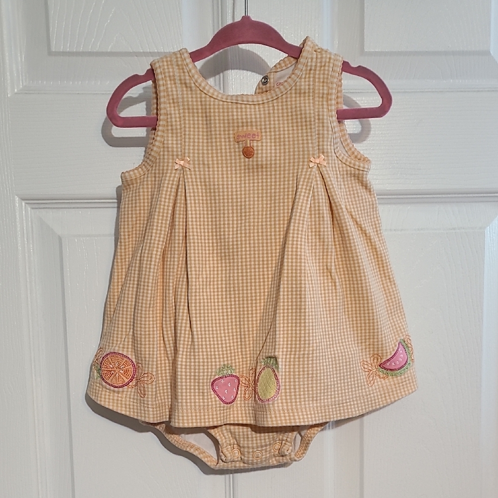 Carter's Yellow Gingham Baby Dress